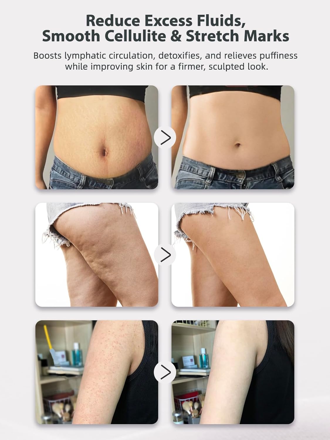 Lymphatic Drainage Massager & Anti Cellulite Massage Tool